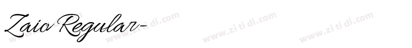 Zaio Regular字体转换 Zaio Regular字体转换